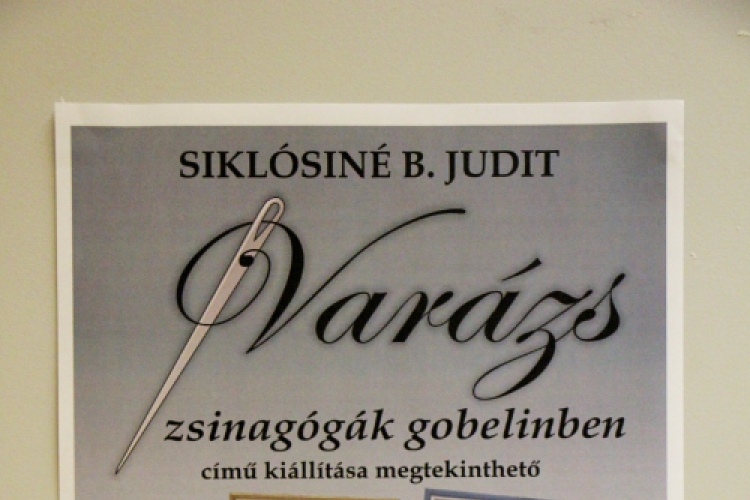 Siklósiné B. Judit Tűvarázs, zsinagógák gobelinben c. kiállítása