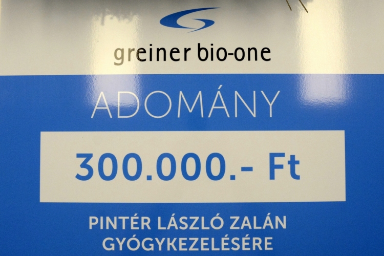 Greiner Bio-One Hungary Kft. adomány átadás 