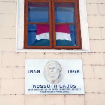 Kossuth Lajos Emléktábla Koszorúzása