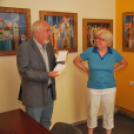 Matusz Péter Pál kiállításának a zárása, nyereménysorsolással (Fotó: Nagy Mária)