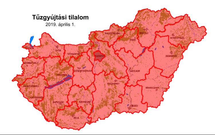 Tűzgyújtási tilalom Győr-Moson-Sopron megyében 