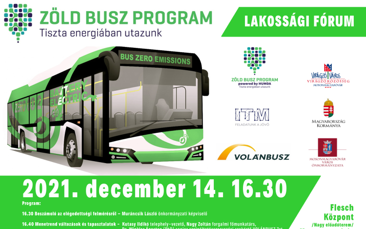 Lakossági fórum a Zöld Buszról