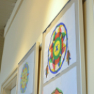 Mandala kiállítás a Huszár Gál Városi Könyvtárban ( Fotó: Patács Judit )