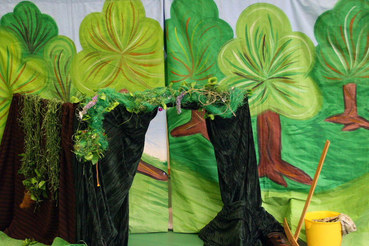 Mesekocsi Színház Micimackó előadása a Pillangó Óvodában (Fotó Stipkovits Veronika)