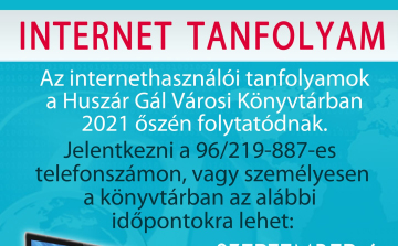 Internet tanfolyamot indít a Huszár Gál Városi Könyvtár