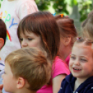 Az Ebuló Kutyaiskola interaktív kutyás bemutatója a Pillangó óvodában (Fotó: Stipkovits Veronika)