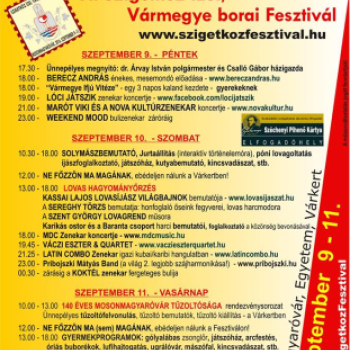 Szigetköz ízei, Vármegye borai Fesztivál 2. nap (Fotó: Stipkovits Veronika, Bánhegyi István)