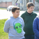 Koszorúzás a József Attila szobornál (Fotó: Nagy Mária)