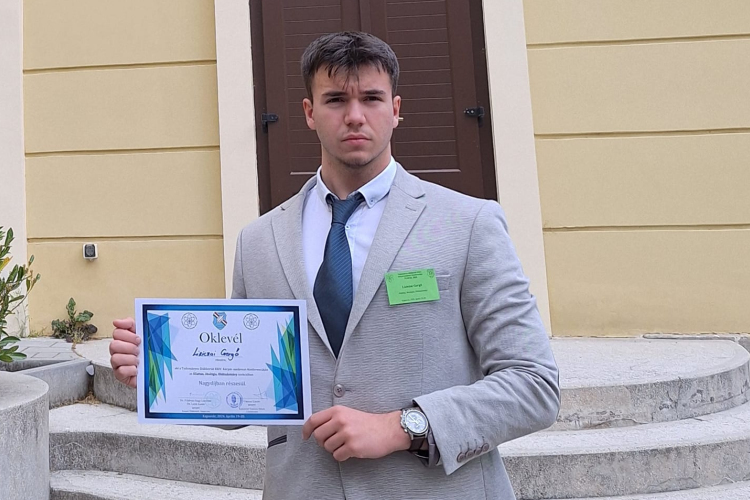 Abszolút első helyet ért el Liziczai Gergő a TUDOK-on