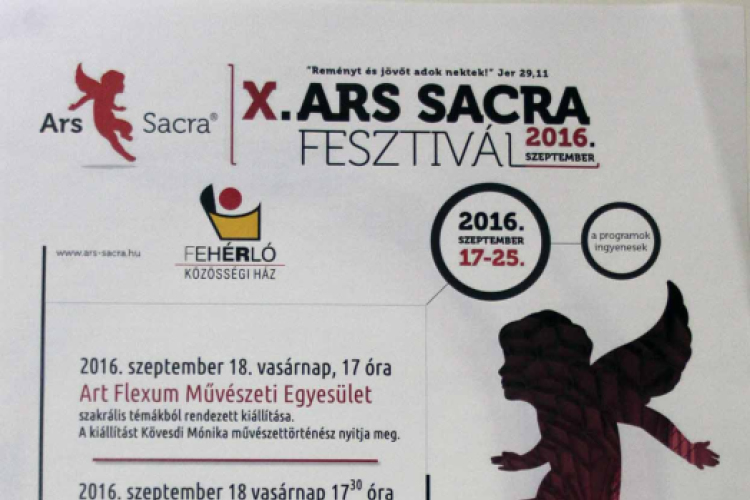 X. Ars Sacra Fesztivál - Fehér Ló Közösségi ház