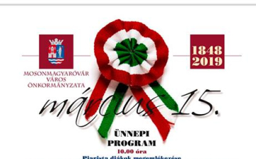 Március 15. - Ünnepi megemlékezések Mosonmagyaróváron