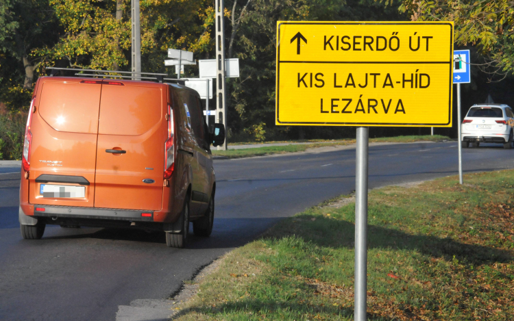 Forgalomváltozás a Lajta-hídnál