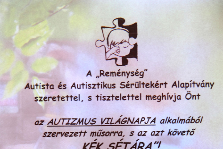 KÉK SÉTA az Autizmus Világnapja alkalmából