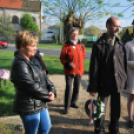 Költészet napi koszorúzás a József Attila szobornál (Fotó: Nagy Mária)