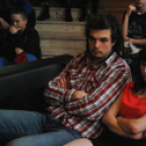 Költészet napja a FIÓK-ban a Kávészünet zenekarral (Fotó: Nagy Mária)