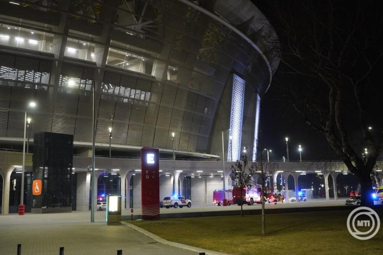 Tűz volt a Puskás Arénában