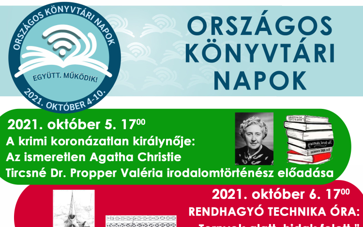 Idén is csatlakozik az Országos Könyvtári Napokhoz a Huszár Gál Városi Könyvtár