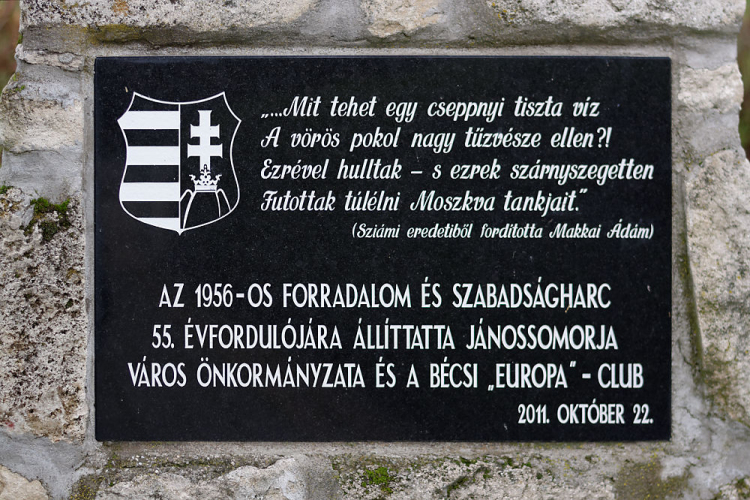 '56-os megemlékezés Jánossomorján (Fotó: Horváth Attila)