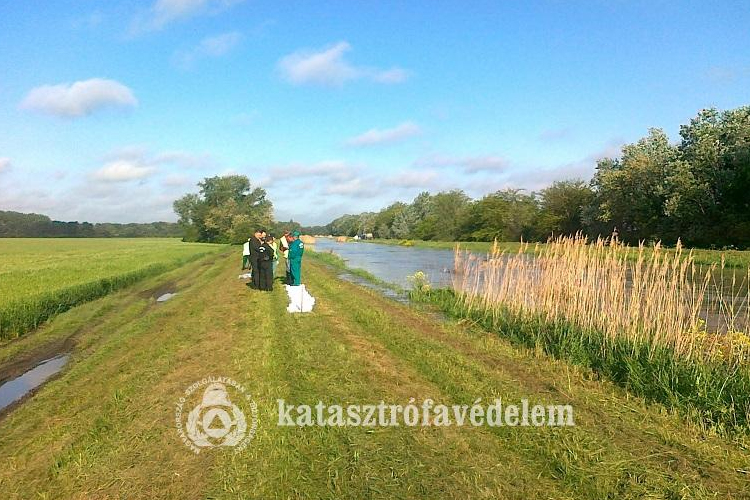 Tartalék homokzsákok Mosonmagyaróváron