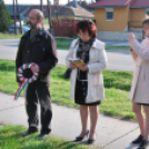 Költészet napi koszorúzás Ady Endre szobornál (Fotó: Nagy Mária)