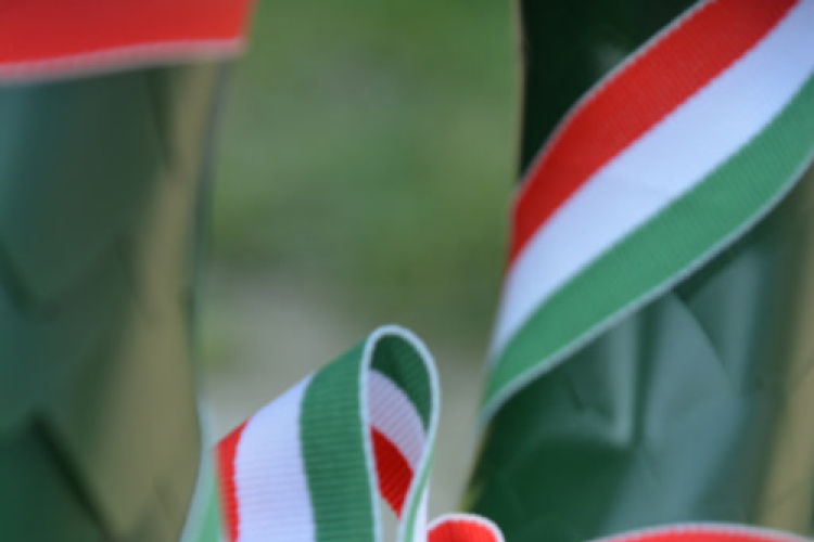 Koszorúzás a József Attila szobornál (Fotó: Nagy Mária)