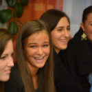 A Veszprém Barabás Duna Takarék KC kézilabda csapat a Gyerekek Átmeneti Otthonában (Fotó: Nagy Mária)