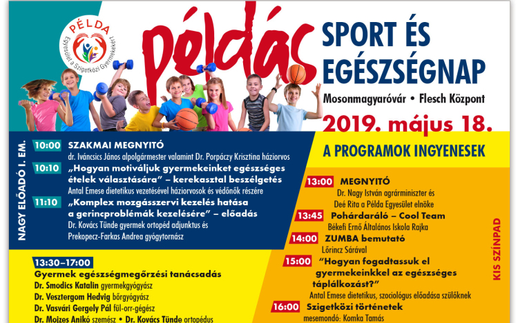 Közeleg a Példás Sport és Egészség Nap!