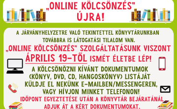 Újraindul az online kölcsönzés a Huszár Gál Városi Könyvtárban