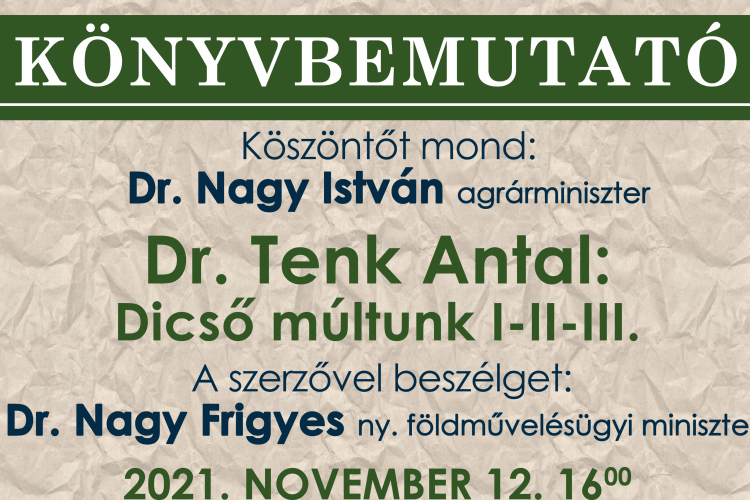 Tenk Antal könyvét mutatják be a Huszár Gál Városi Könyvtárban