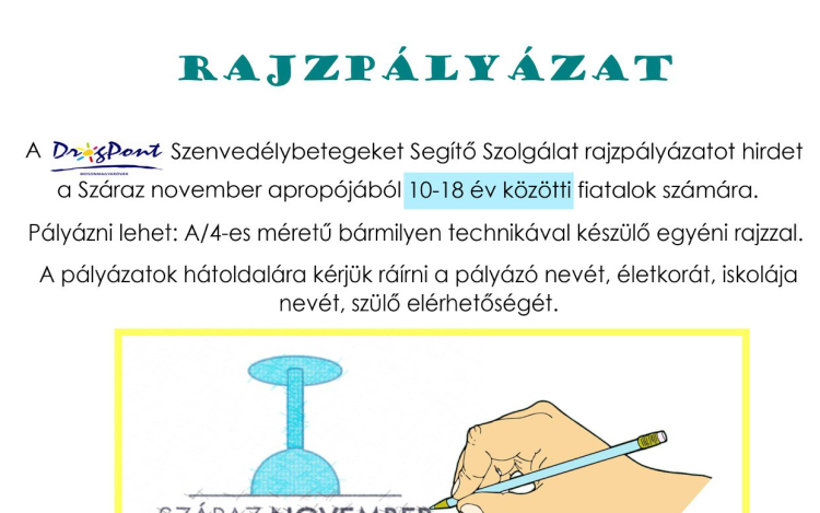 Rajzpályázatot hirdet a Drogpont