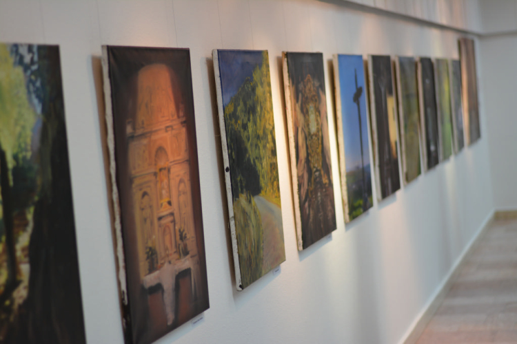 László Dániel festő kiállítása (Fotó: Nagy Mária)