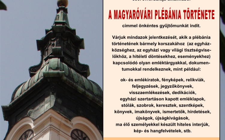 A magyaróvári plébánia története