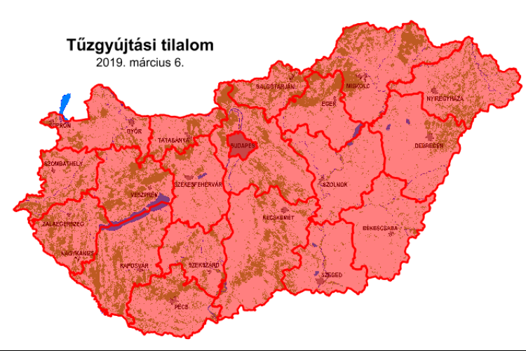 Tűzgyújtási tilalom Győr-Moson-Sopron megyében