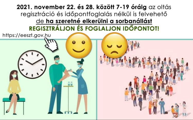 Az oltási akcióhétre is lehet időpontot foglalni