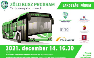 Lakossági fórum a Zöld Buszról