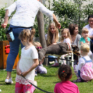 Az Ebuló Kutyaiskola interaktív kutyás bemutatója a Pillangó óvodában (Fotó: Stipkovits Veronika)