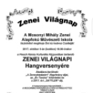 A Mosonyi Mihály Zenei Alapfokú Művészeti Iskola Zenei Világnapi Hangversenye