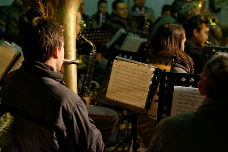 Adventi hétvége (hétfő) Mofém Fúvószenekar (fotó: Horváth Attila)