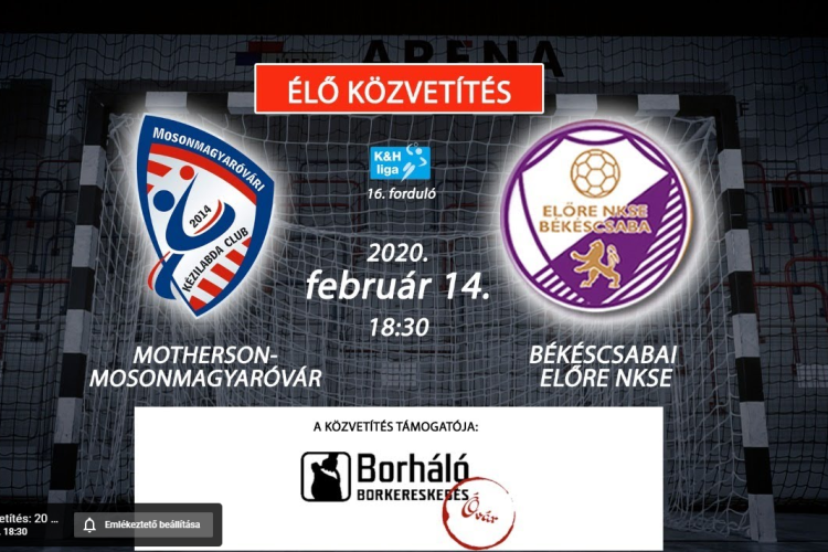 Élő közvetítés az MKC-Békéscsaba mérkőzésről