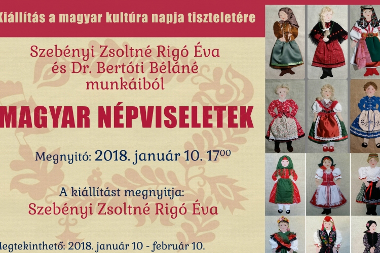 Magyar népviseletek c. kiállítás nyílik januárban a könyvtárban