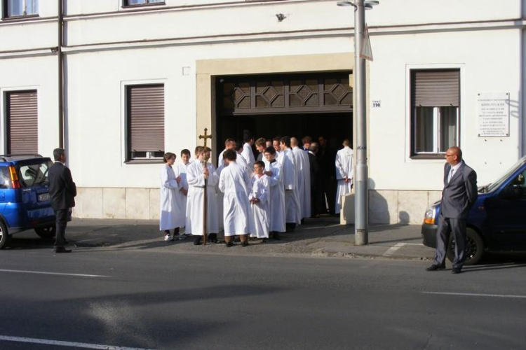 Németh László atya aranymiséje Mosonban