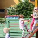 Az Ebuló Kutyaiskola interaktív kutyás bemutatója a Pillangó óvodában (Fotó: Stipkovits Veronika)