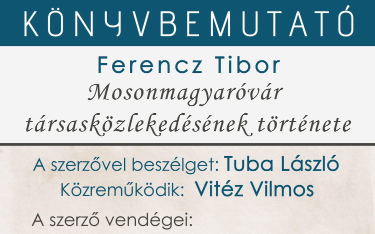 Ferencz Tibor új könyvét mutatják be a Huszár Gál Városi Könyvtárban