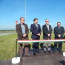 Közlekedési csomópont -  világítás átadása: Jánossomorja-Ipari Park - 2014.szeptember 29. hétfő