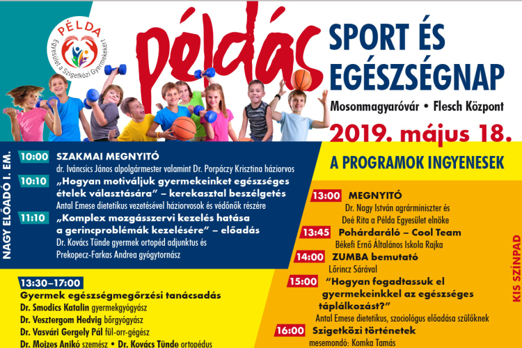 Közeleg a Példás Sport és Egészség Nap!