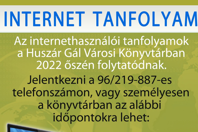 Ősztől újra Nagyinet a Huszár Gál Városi Könyvtárban