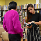 Szabados Ági a Huszár Gál Városi Könyvtárban